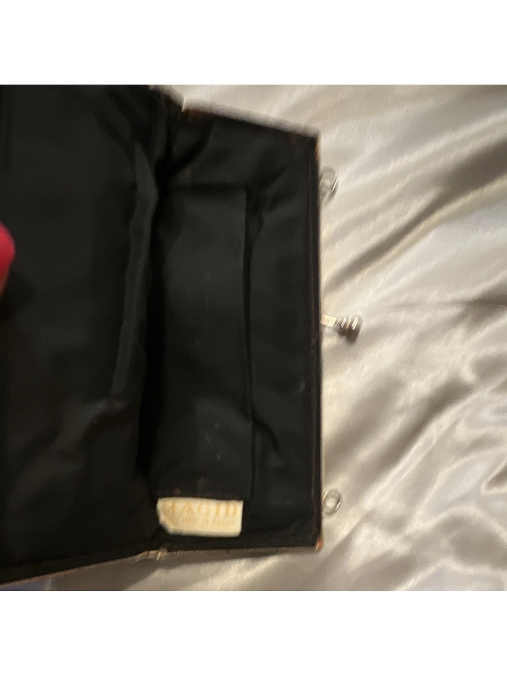 Magid Black and Gold Beaded Evening Clutch - Picture 3 of 7